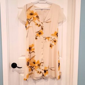 Button down mini dress